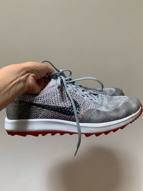 Nike Flyknit Racer G Spikeless Golf Shoes Grey 909756-002 - Men’s 12 - RARE